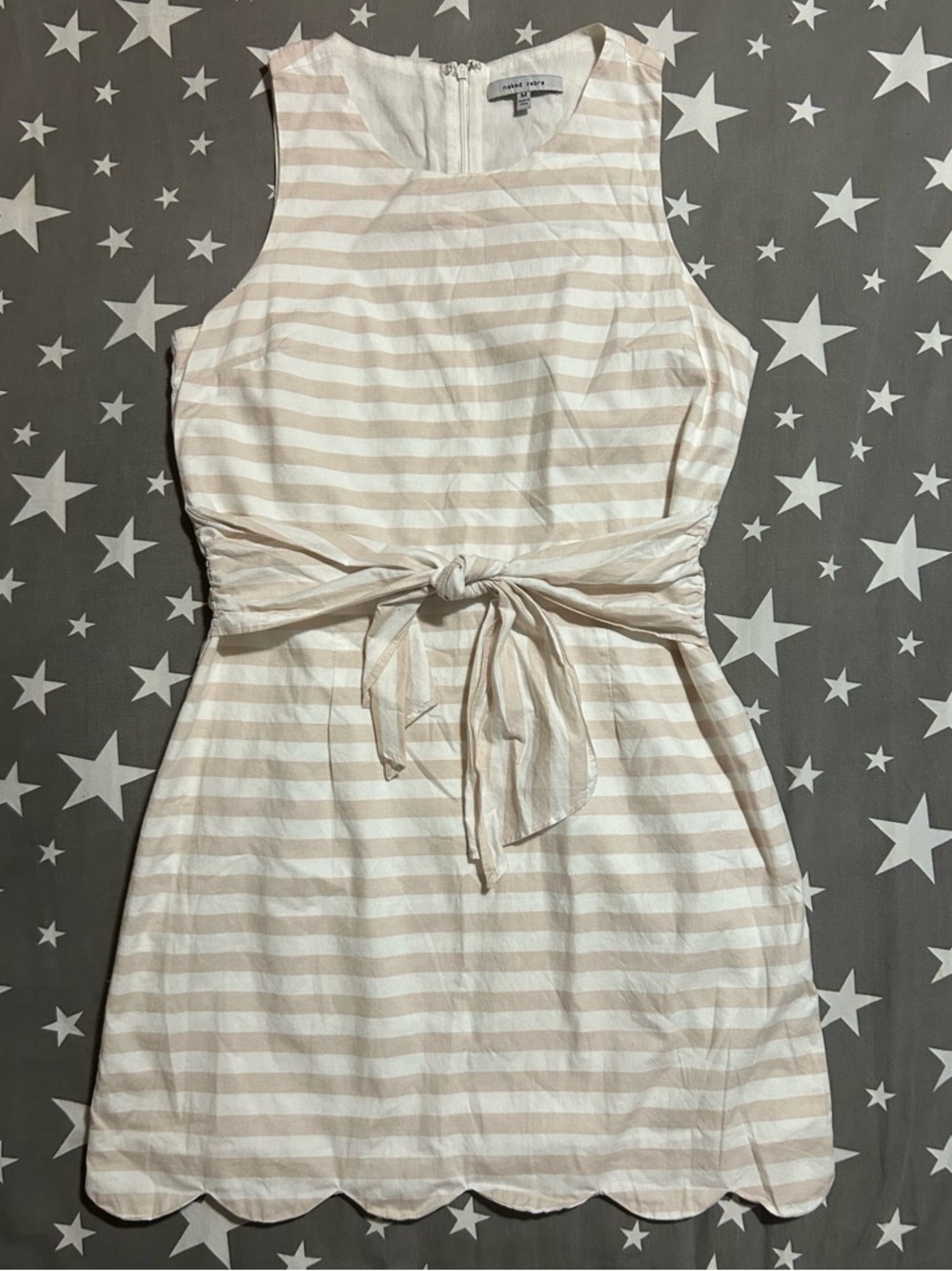 Naked Zebra Sleeveless Mini Summer Dress